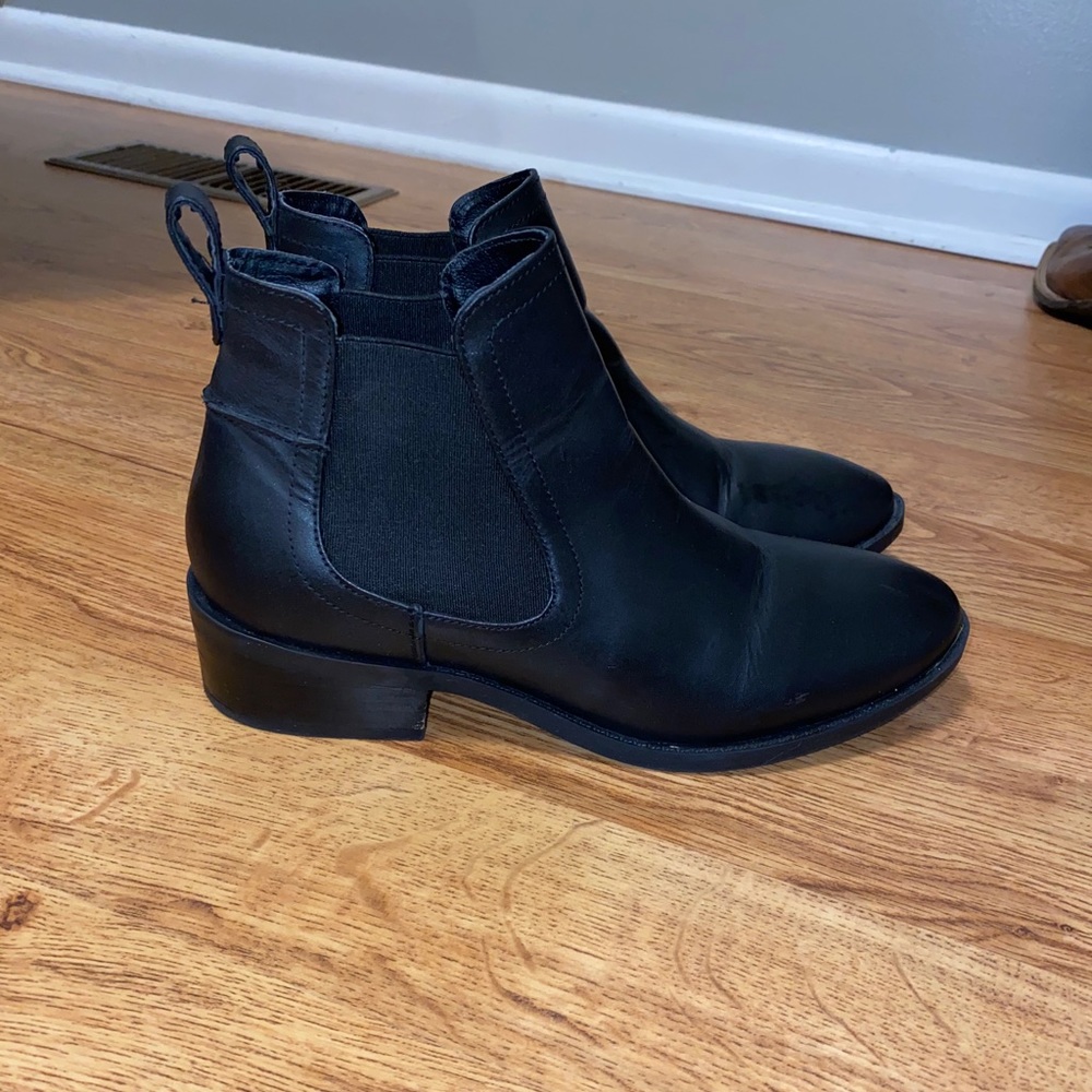 Steve Madden Leather Chelsea Booties
